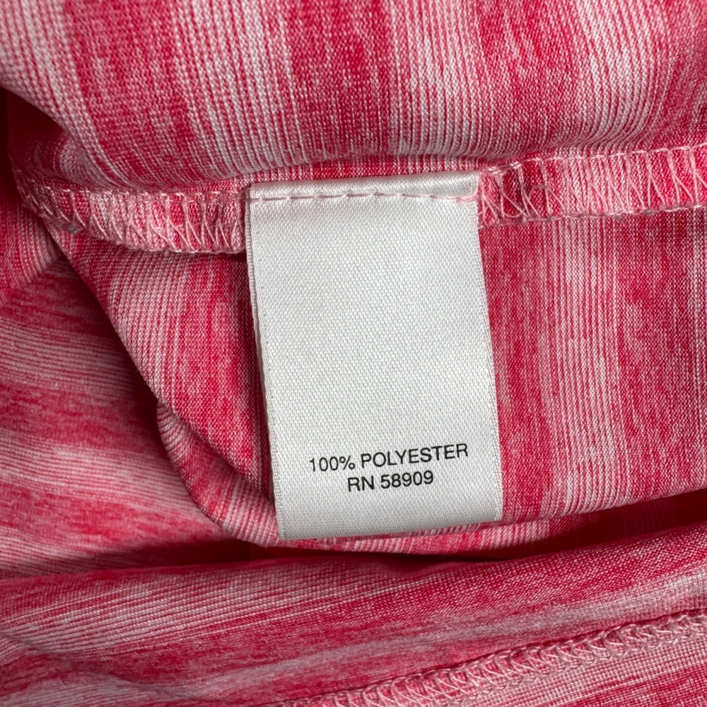 Roundtree & Yorke Polo Shirt Mens 2XB Pink Striped Performance Short Sleeve Golf - Picture 8 of 11